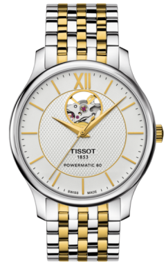 Часы Tissot Tradition Powermatic 80 Open Heart T063.907.22.038.00