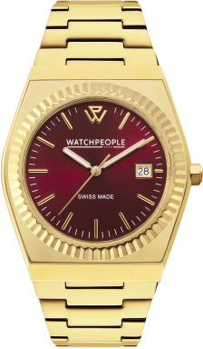 Часы WatchPeople WP1 Gold Burgundy 700358